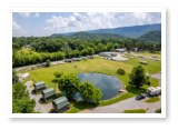 aerial view of our campground