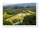 aerial view of our campground and the surrounding area